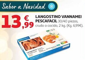 Alcampo PESCAFACIL Langostino vannamei oferta
