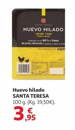 Alcampo SANTA TERESA Huevo hilado oferta