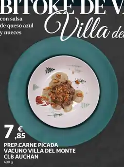 Alcampo Prep.carne picada vacuno villa del monte clb auchan oferta