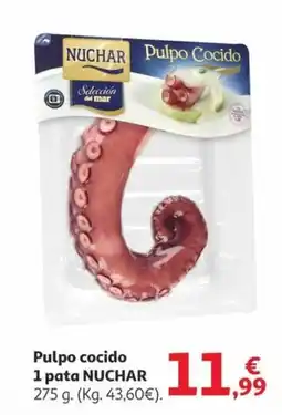 Alcampo NUCHAR Pulpo cocido 1 pata oferta