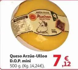 Alcampo AUCHAN Queso Arzúa-Ulloa D.O.P. mini oferta