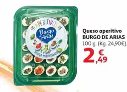Alcampo BURGO DE ARIAS Queso aperitivo oferta