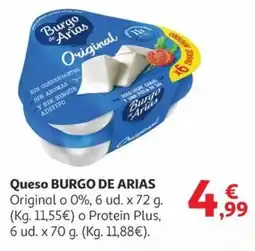 Alcampo BURGO DE ARIAS Queso oferta