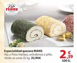 Alcampo RIANS Especialidad quesera oferta