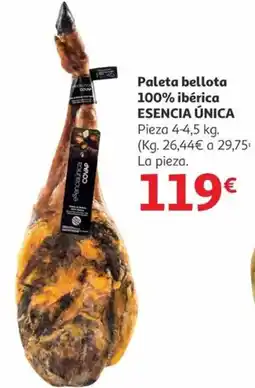 Alcampo ESENCIA ÚNICA Paleta bellota 100% ibérica oferta