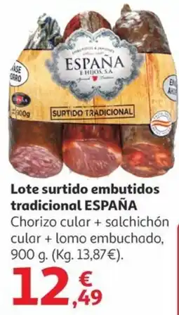 Alcampo ESPAÑA Lote surtido embutidos tradicional oferta