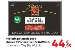 Alcampo NAVIDUL Maletín paleta de cebo ibérico 50% raza ibérica oferta