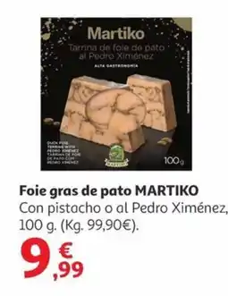 Alcampo MARTIKO Foie gras de pato oferta