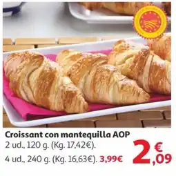 Alcampo Croissant con mantequilla AOP oferta