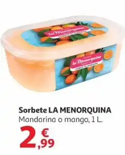 Alcampo LA MENORQUINA Sorbete oferta