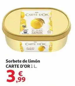 Alcampo CARTE D'OR Sorbete de limón oferta