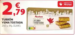 Alcampo AUCHAN Turron yema tostada oferta