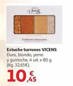 Alcampo VICENS Estuche turrones oferta