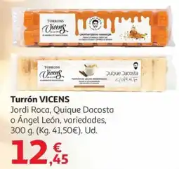 Alcampo VICENS Turrón oferta