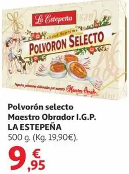 Alcampo LA ESTEPEÑA Polvorón selecto Maestro Obrador I.G.P. oferta