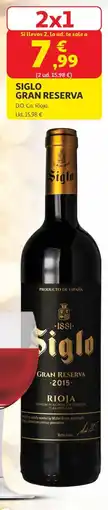 Alcampo Siglo gran reserva oferta