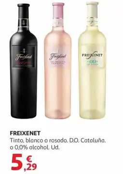Alcampo FREIXENET Tinto, blanco o rosado. D.O. Cataluña. o 0,0% alcohol oferta