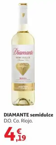 Alcampo DIAMANTE semidulce D.O. Ca. Rioja. oferta