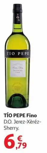 Alcampo TÍO PEPE Fino D.O. Jerez-Xèréz- Sherry. oferta