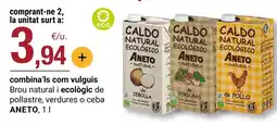 BonpreuEsclat Aneto - brou natural i ecologic de pollastre verdures o ceba oferta