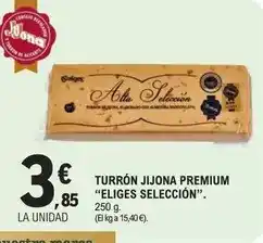 E.Leclerc Eliges - turrón jijona premium oferta