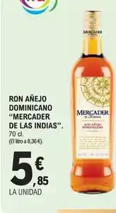 E.Leclerc Mercader de las indias - ron anejo dominicano oferta
