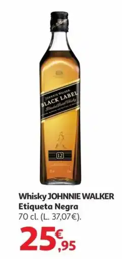 Alcampo JOHNNIE WALKER Whisky Etiqueta Negra oferta