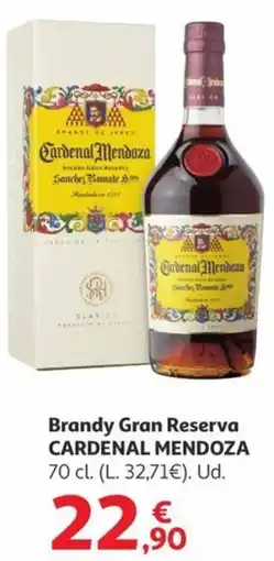 Alcampo CARDENAL MENDOZA Brandy Gran Reserva oferta