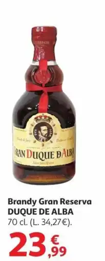 Alcampo DUQUE DE ALBA Brandy Gran Reserva oferta