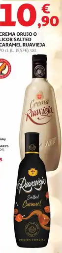 Alcampo CARAMEL RUAVIEJA Crema orujo o licor salted oferta