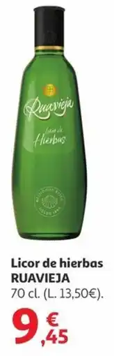 Alcampo RUAVIEJA Licor de hierbas oferta