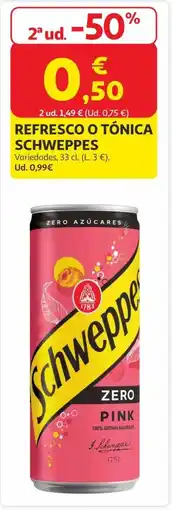 Alcampo SCHWEPPES Refresco o tónica oferta