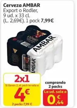 Alcampo AMBARCerveza oferta