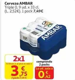 Alcampo AMBAR Cerveza oferta