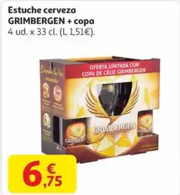 Alcampo GRIMBERGEN Estuche cerveza + copa oferta