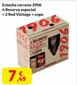 Alcampo 1906 Estuche cerveza 4 Reserva especial + 2 Red Vintage + copa oferta