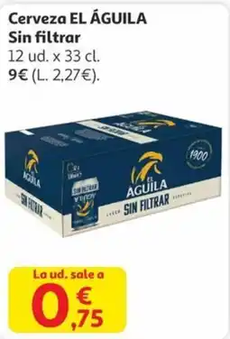 Alcampo EL ÁGUILA Cerveza Sin filtrar oferta