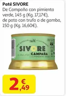 Alcampo SIVORE Paté oferta