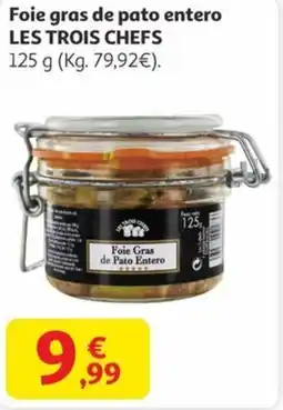 Alcampo LES TROIS CHEFS Foie gras de pato entero oferta