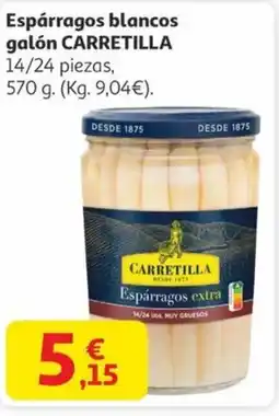 Alcampo CARRETILLA Espárragos blancos galón oferta