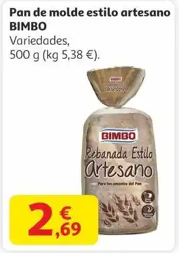 Alcampo BIMBO Pan de molde estilo artesano oferta
