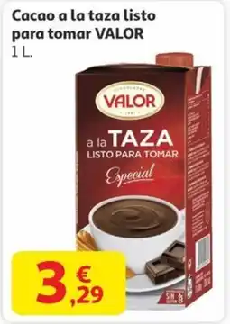 Alcampo VALOR Cacao a la taza listo para tomar oferta