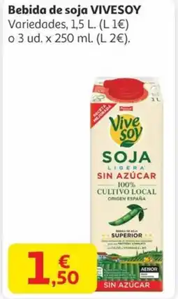 Alcampo VIVESOY Bebida de soja oferta