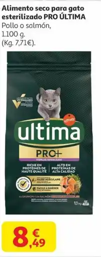 Alcampo PRO ÚLTIMA Alimento seco para gato esterilizado oferta