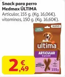 Alcampo ÚLTIMA Snack para perro Medmax oferta