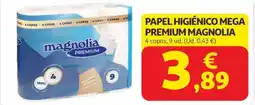 Alcampo MAGNOLIA Papel higiénico mega premium oferta
