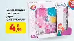 Alcampo ONE TWO FUN Set de cuentas para crear joyas oferta