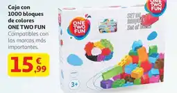 Alcampo ONE TWO FUN Caja con 1000 bloques de colores oferta