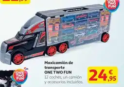 Alcampo ONE TWO FUN Maxicamión de transporte oferta