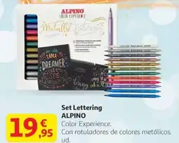 Alcampo ALPINO Set Lettering oferta